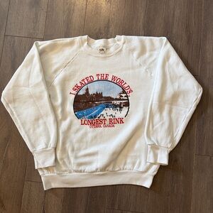 Vintage 90s 'I Skated the World's Longest Rink' Ottawa Graphic Sweatshirt